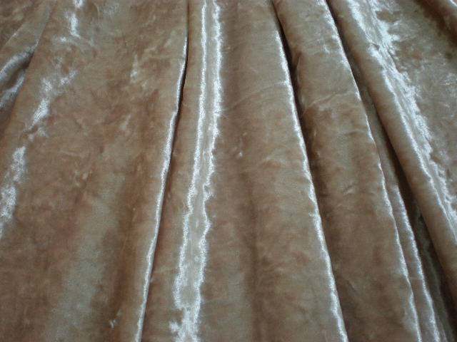 3. Beige Crushed Velvet